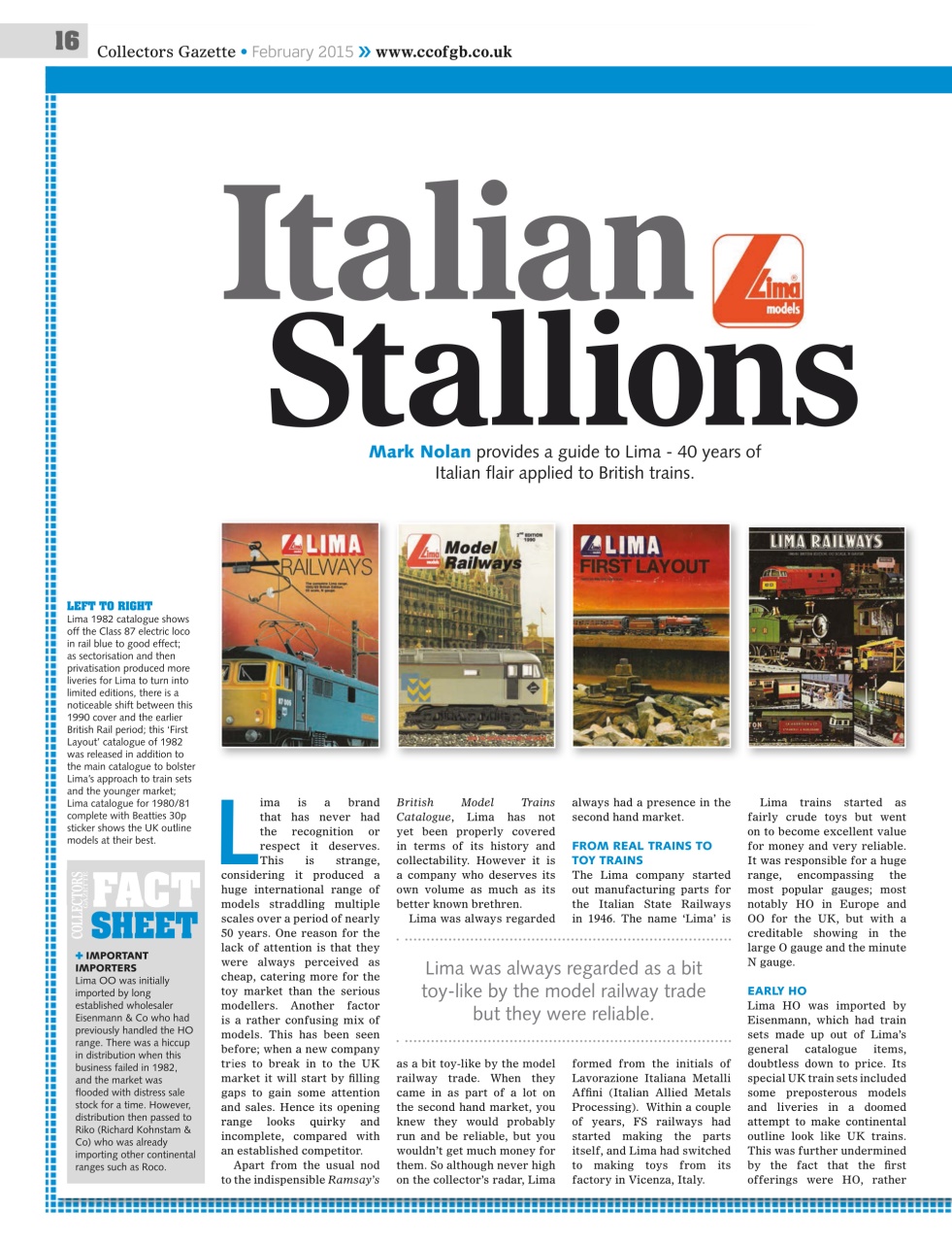 Collectors Gazette Preview Pages