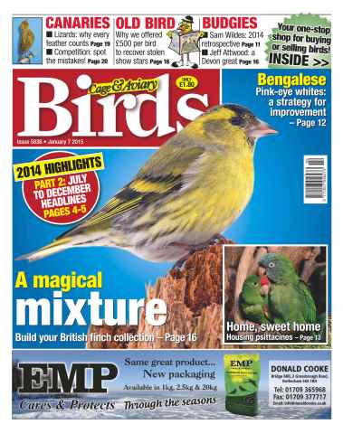 Cage & Aviary Birds issue No.5836 A Magical Mixture