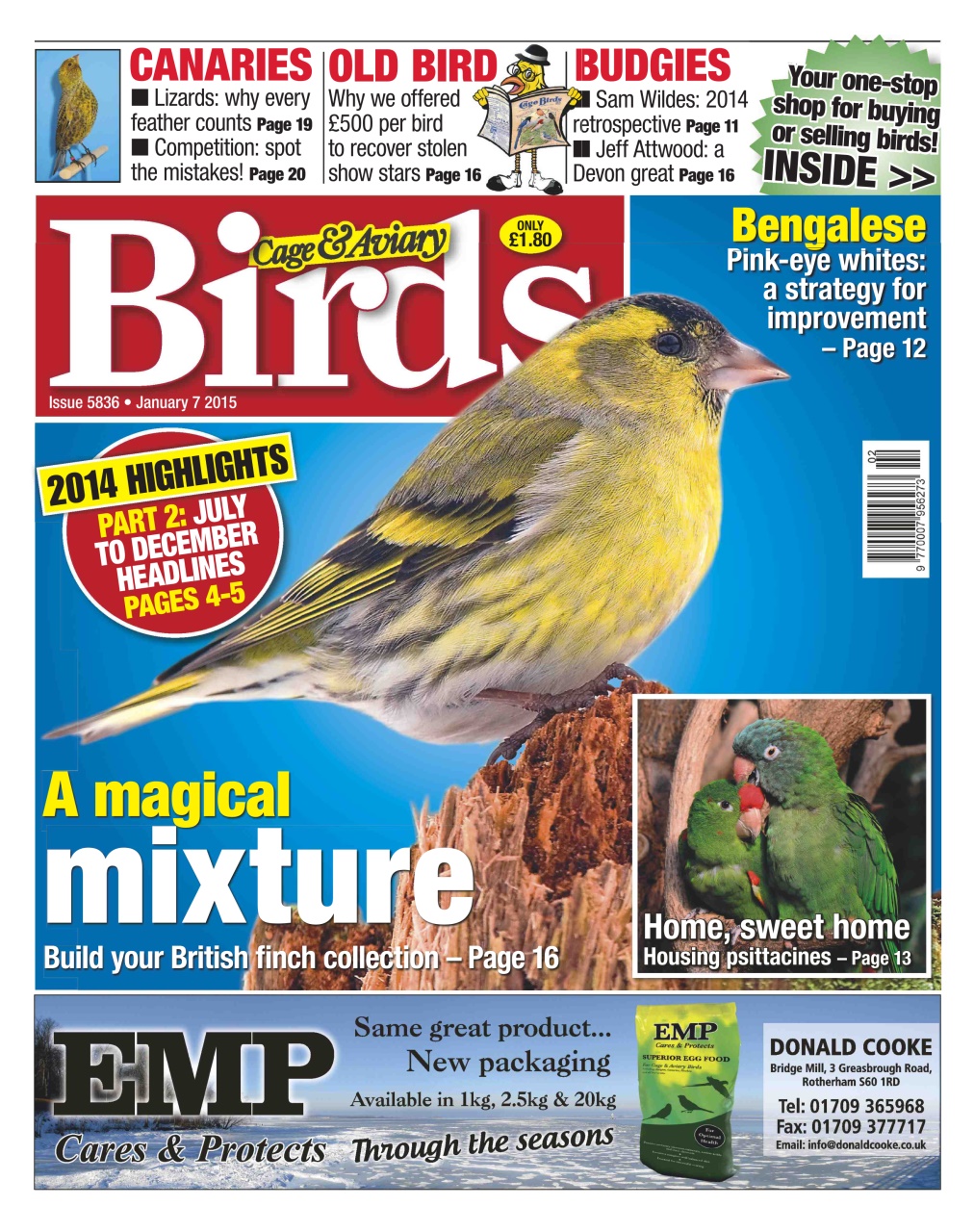 Cage & Aviary Birds Preview Pages