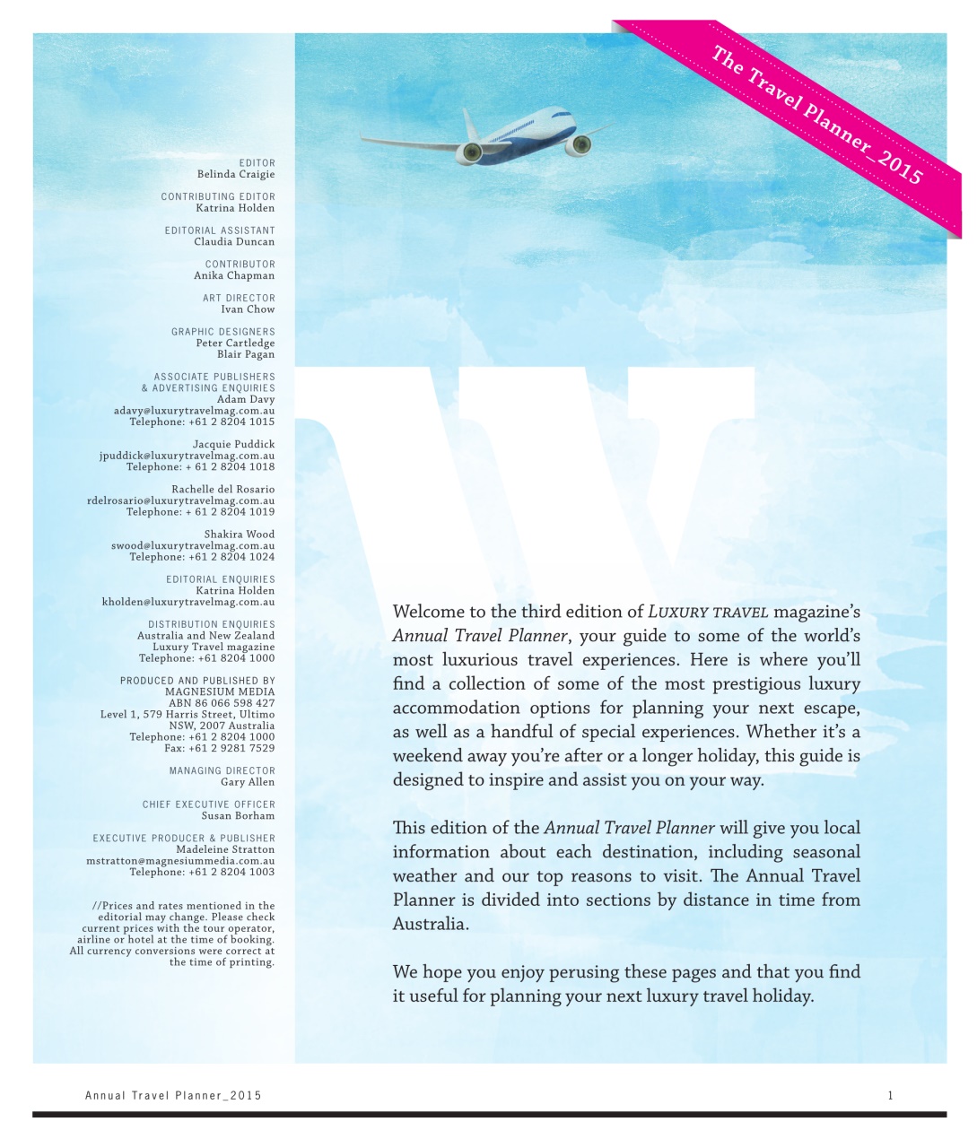 Luxury Travel Preview Pages