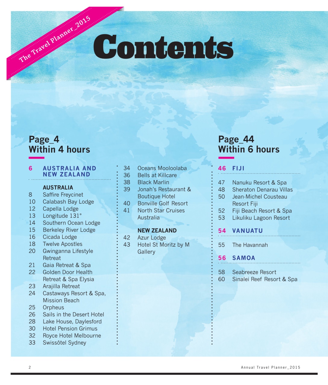 Luxury Travel Preview Pages