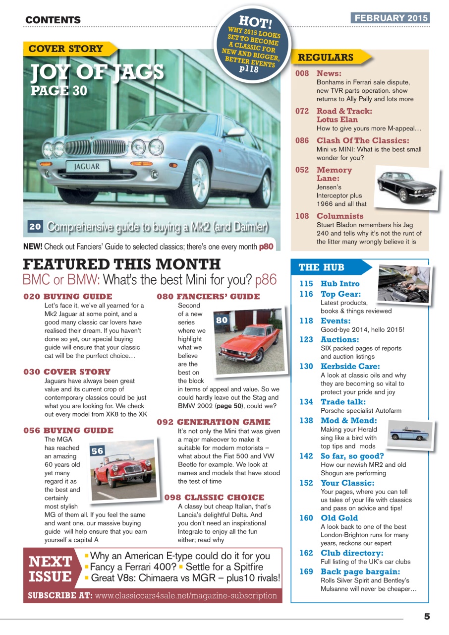 Classic Motoring Preview Pages