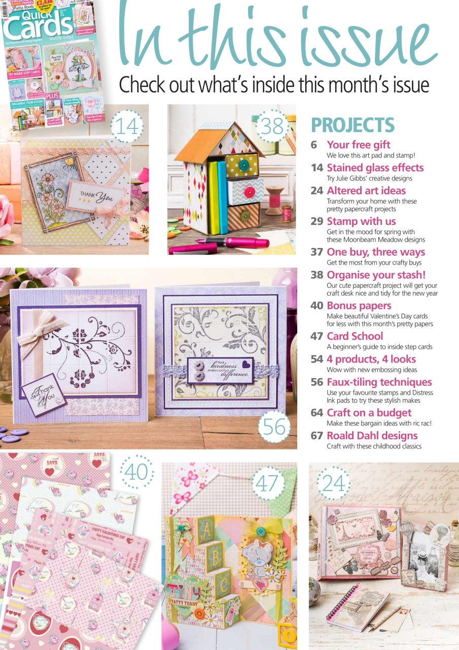 Quick Cards Made Easy Preview Pages