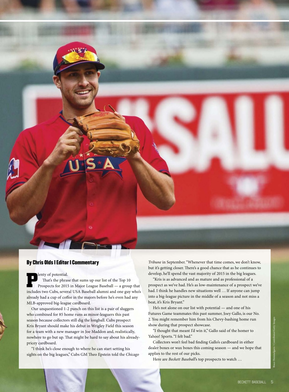 Beckett Baseball Magazine Preview Pages