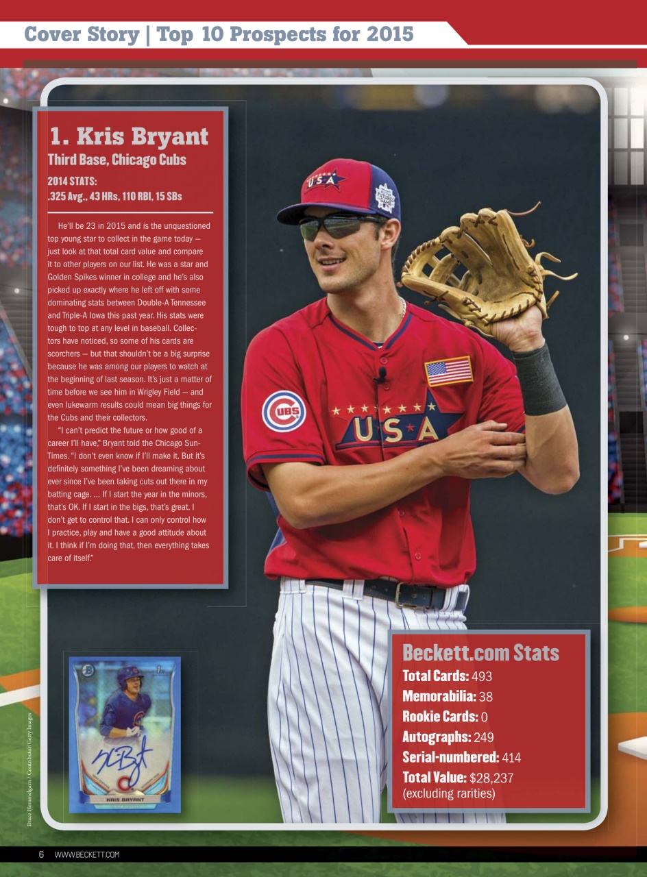 Beckett Baseball Magazine Preview Pages