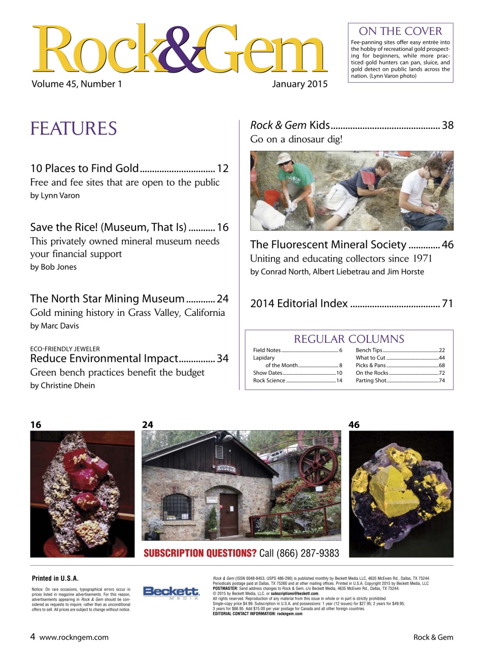 Rock&Gem Magazine Preview Pages