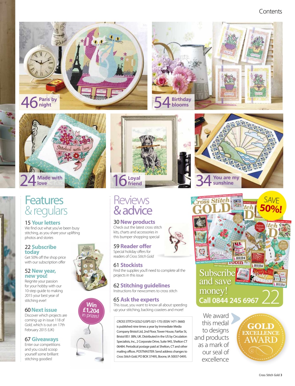 Cross Stitch Gold Preview Pages