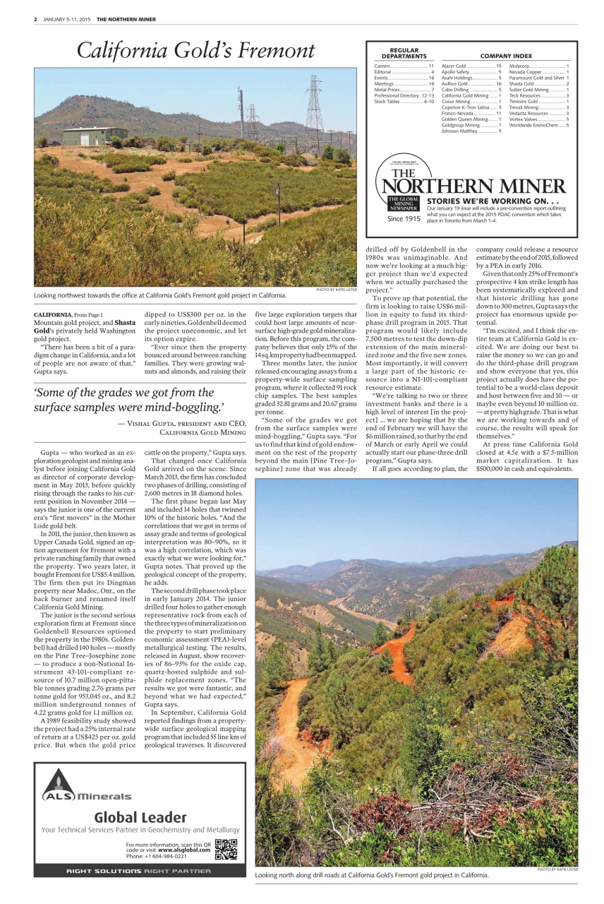 The Northern Miner Preview Pages