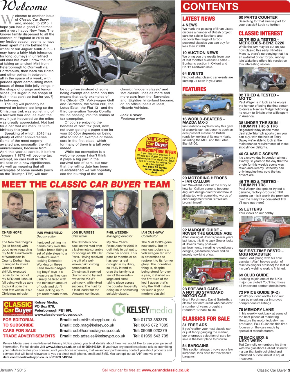 Classic Car Buyer Preview Pages