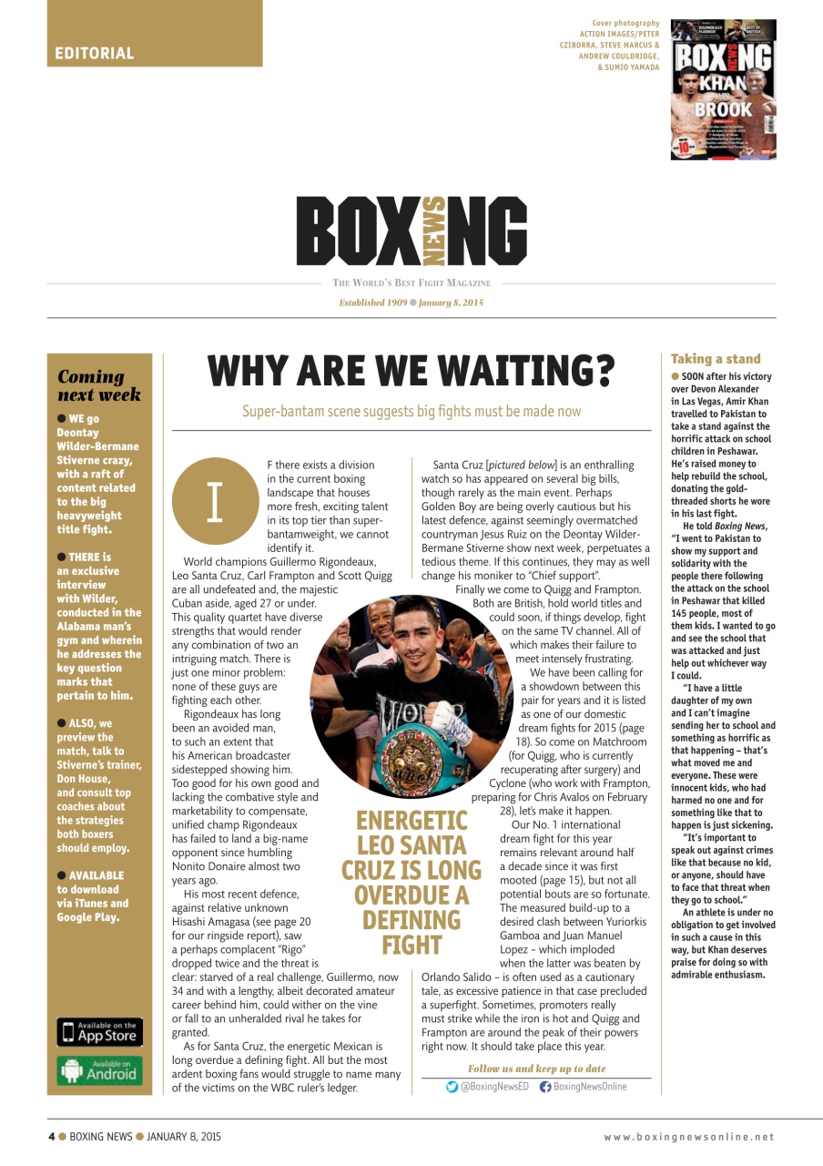 Boxing News Preview Pages