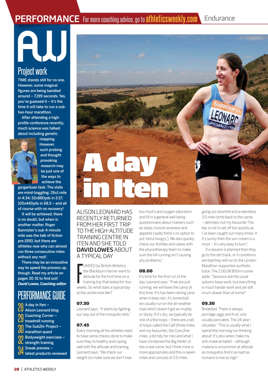 AW – Athletics Weekly Magazine Preview Pages