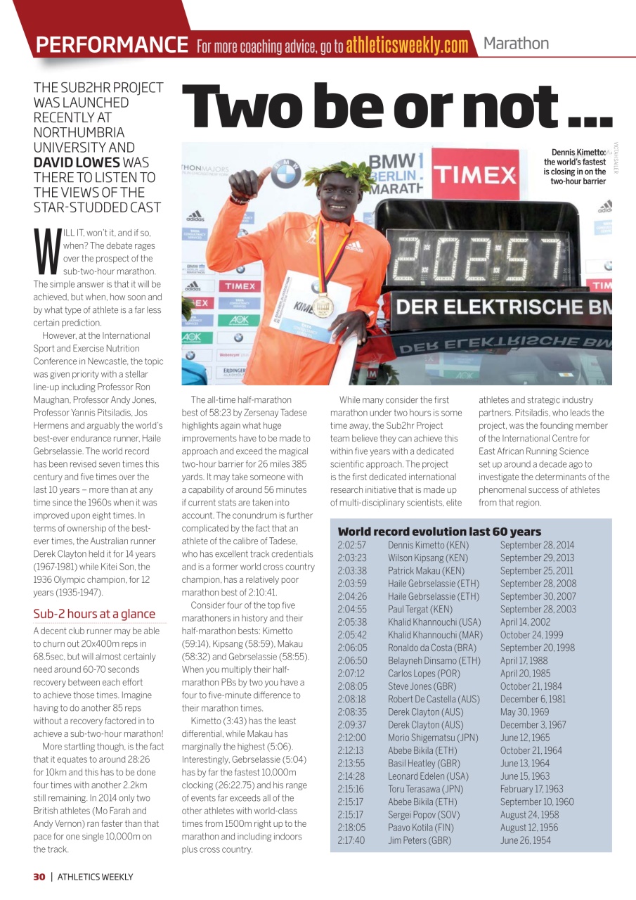 AW – Athletics Weekly Magazine Preview Pages