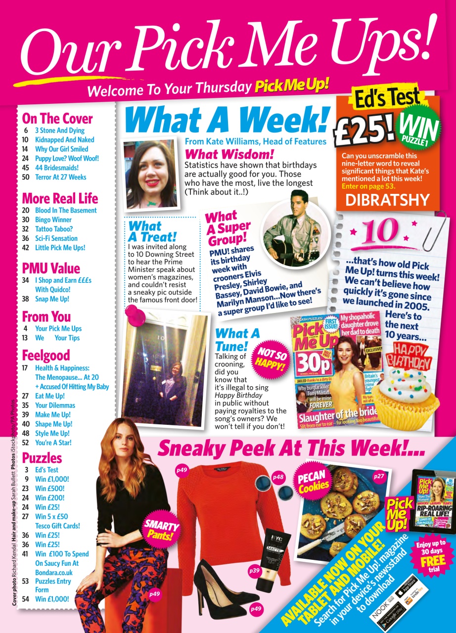 Pick Me Up Preview Pages