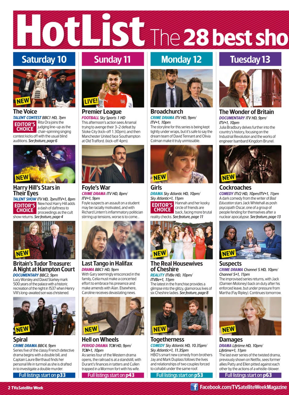 TV & Satellite Week Preview Pages