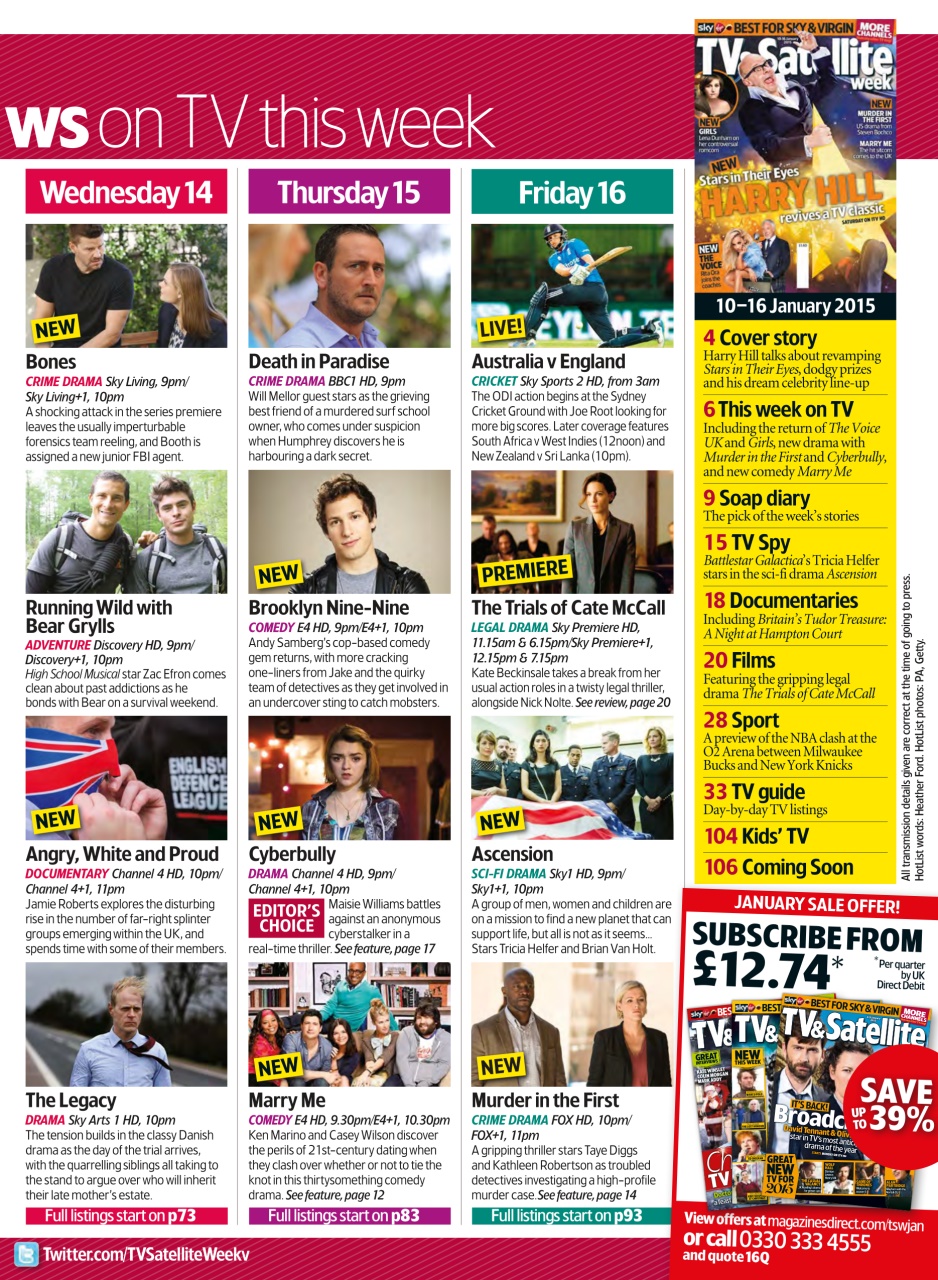 TV & Satellite Week Preview Pages