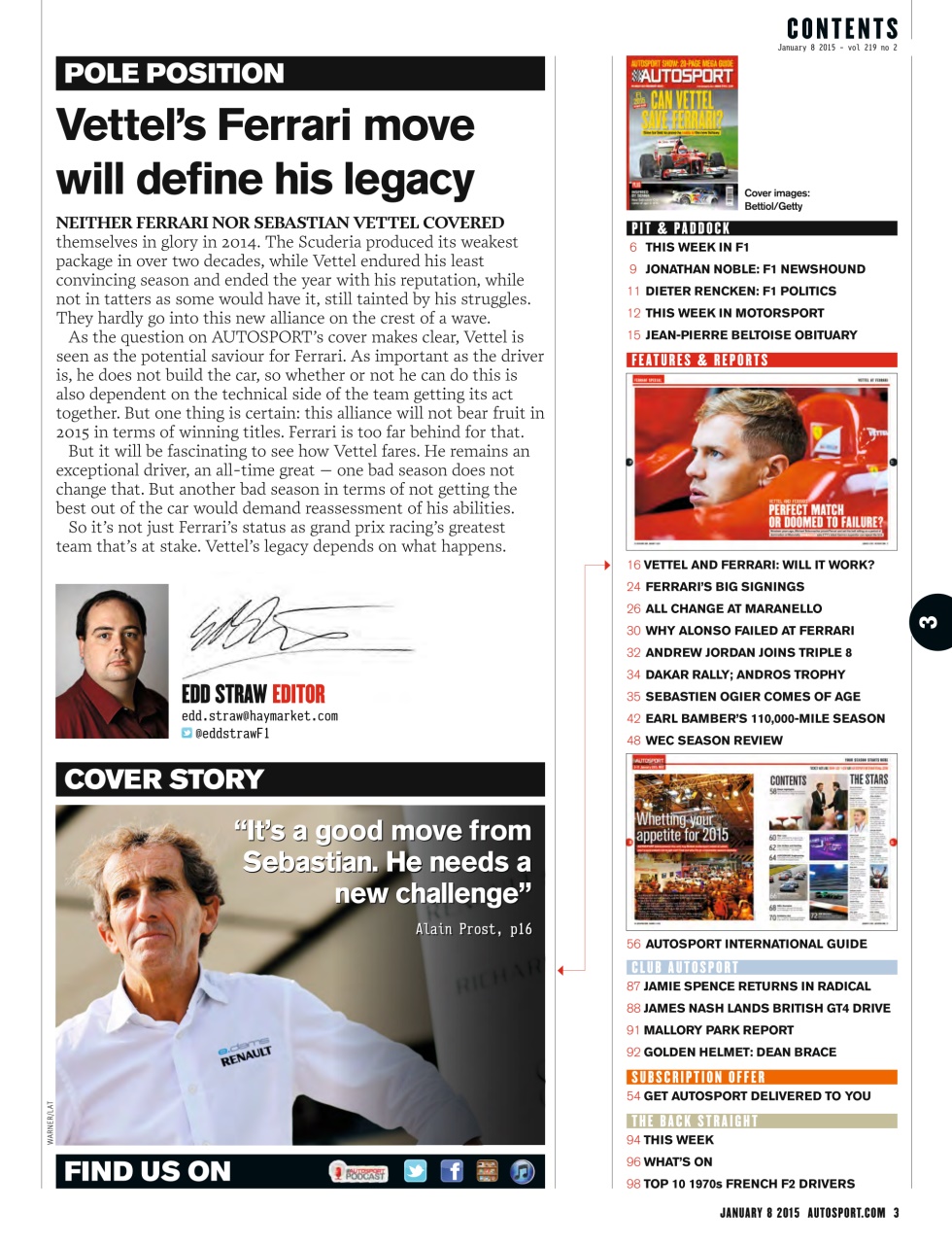 Autosport Preview Pages
