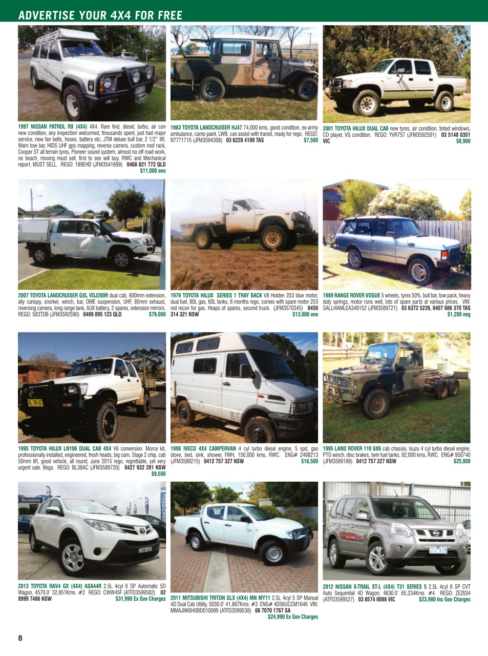 JUST 4X4S Preview Pages