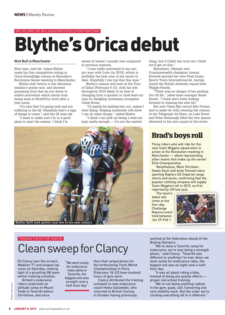 Cycling Weekly Preview Pages