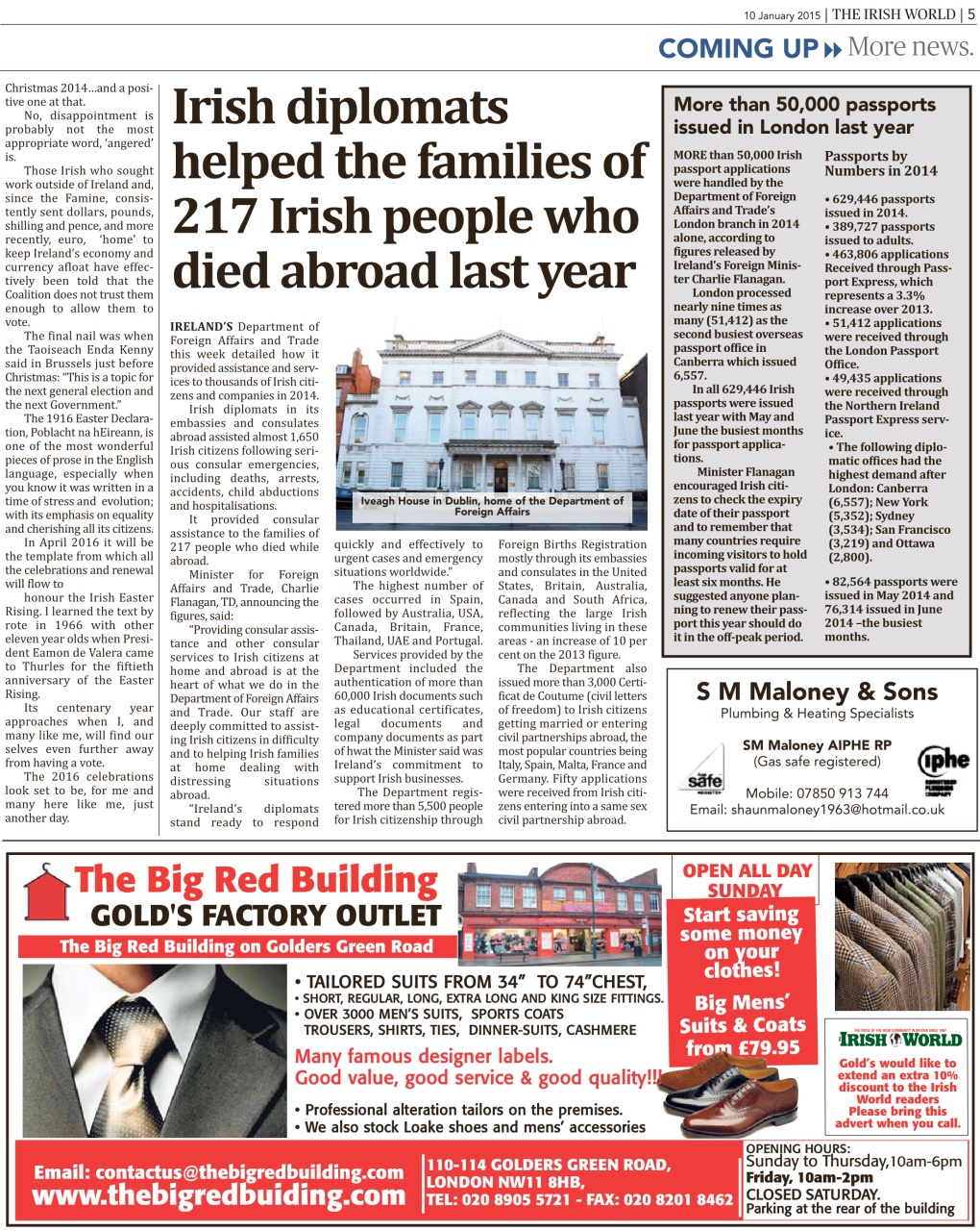 Irish World Preview Pages