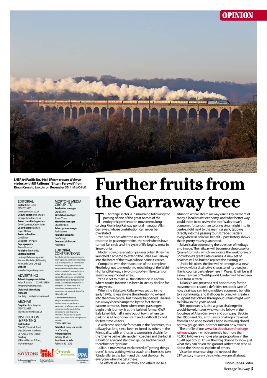 Heritage Railway Preview Pages
