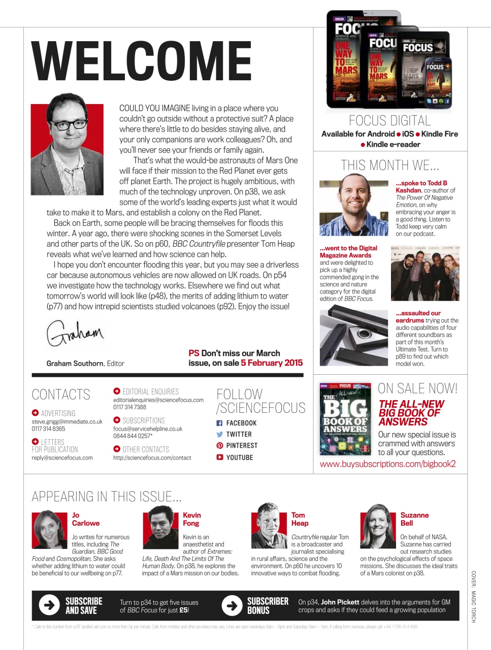 BBC Science Focus Magazine Preview Pages