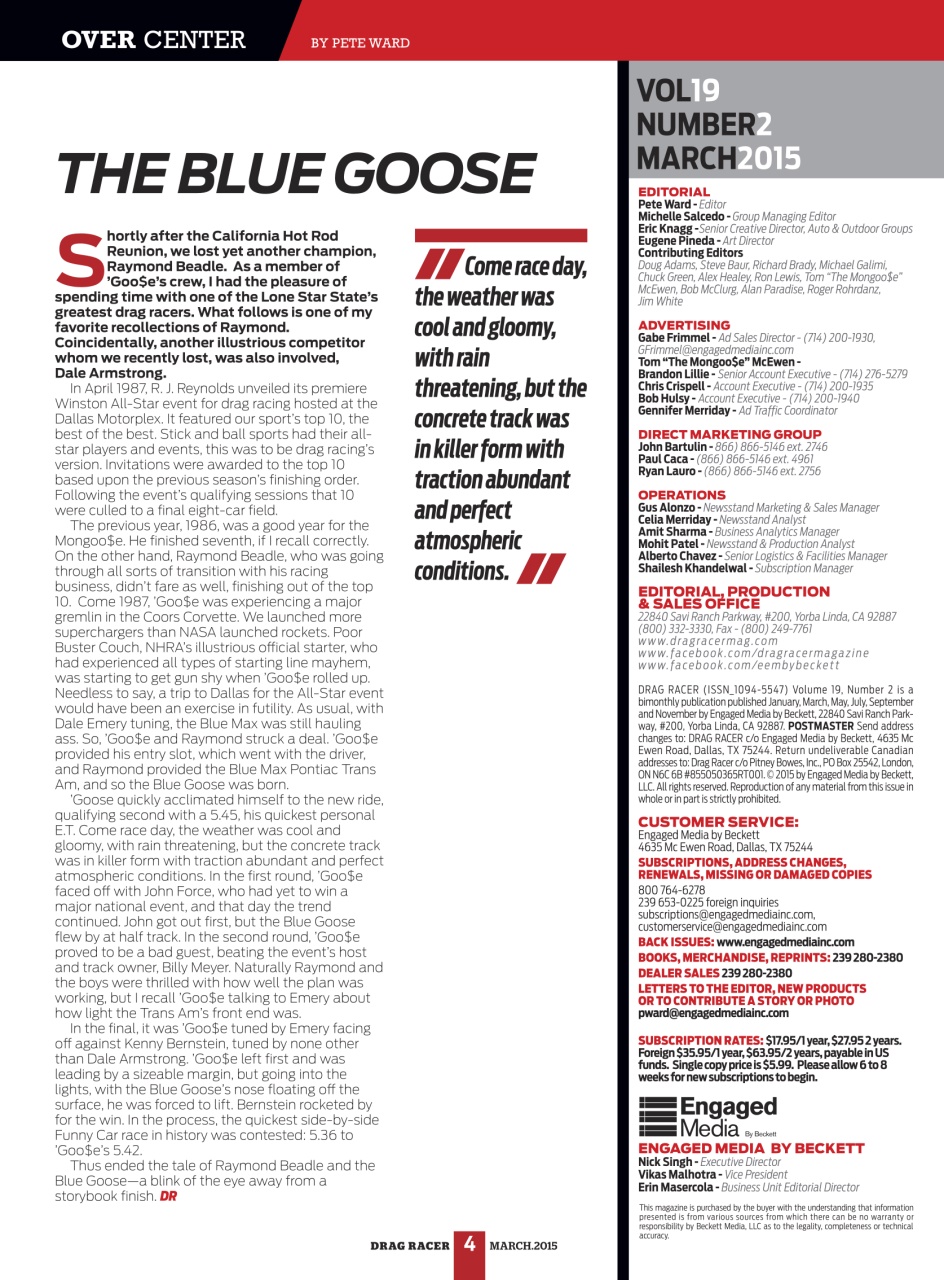 Drag Racer Preview Pages