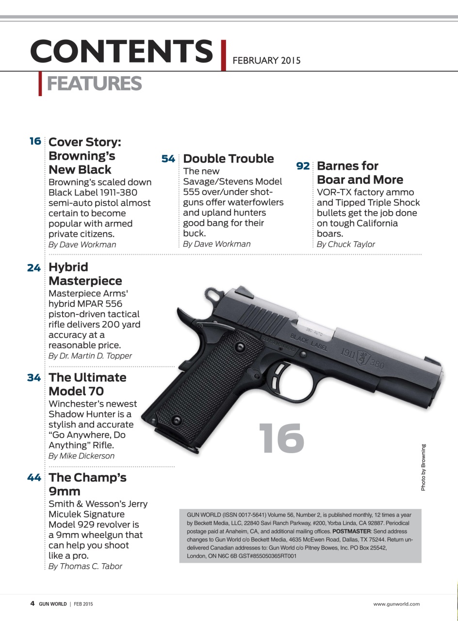 Gun World Preview Pages