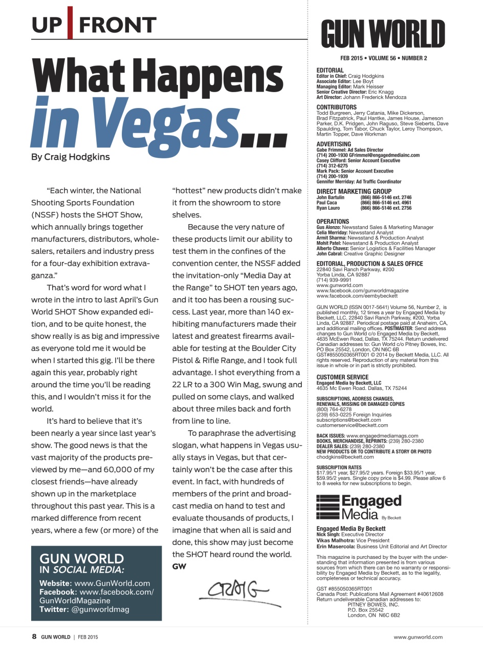 Gun World Preview Pages