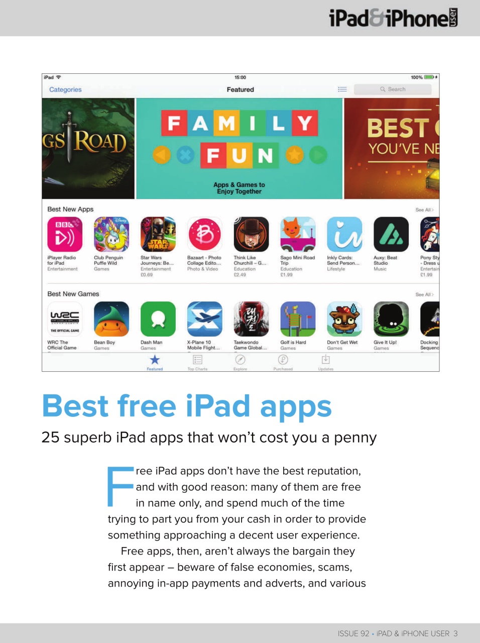 iPad and iPhone User Preview Pages