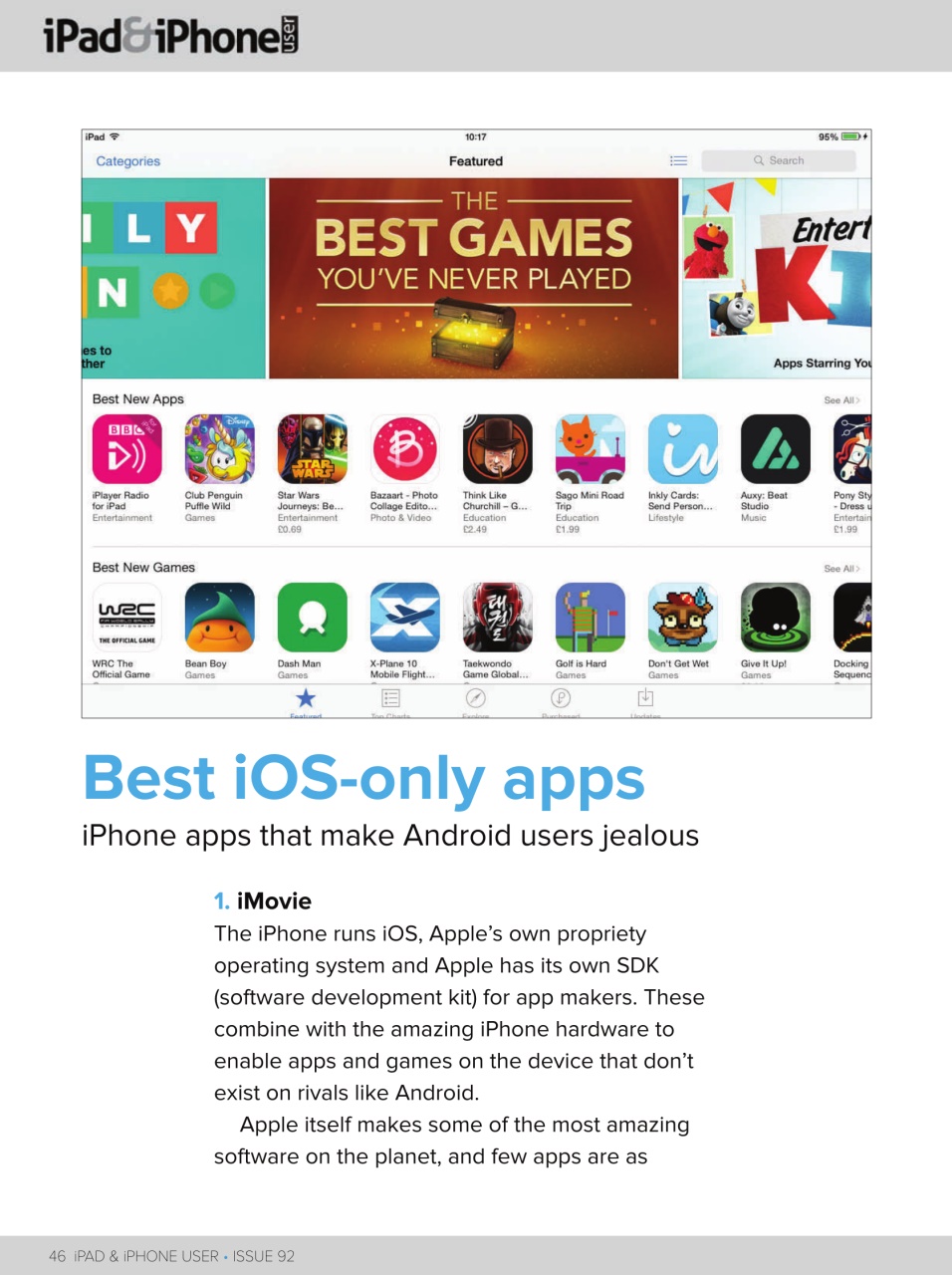 iPad and iPhone User Preview Pages