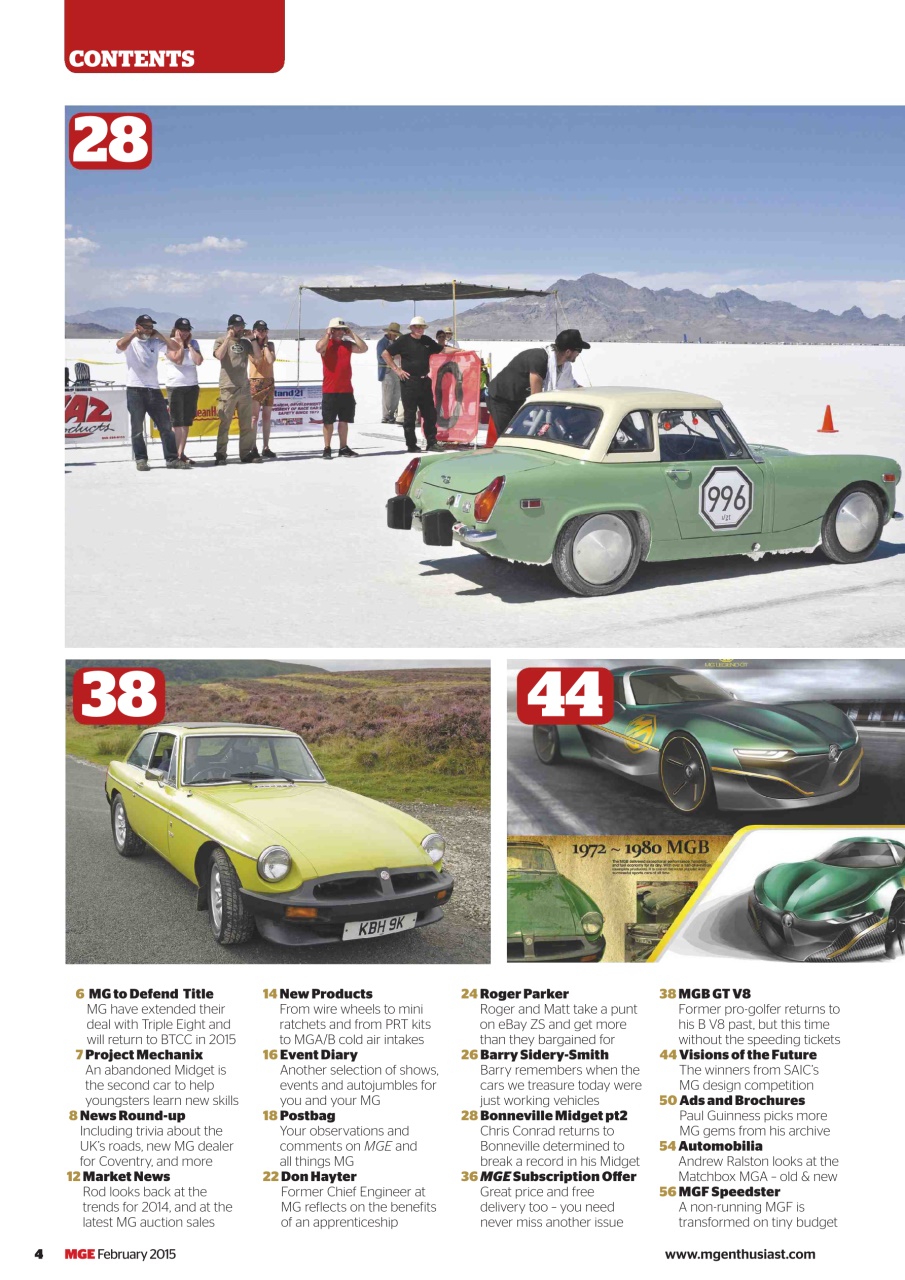 MG Enthusiast Preview Pages
