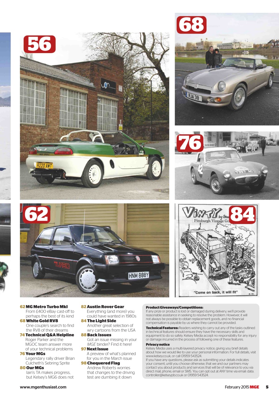 MG Enthusiast Preview Pages