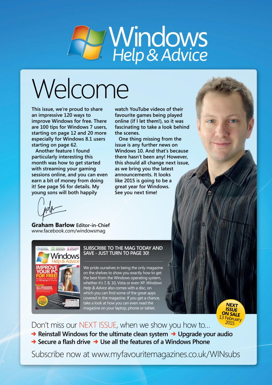 Windows Help & Advice Preview Pages