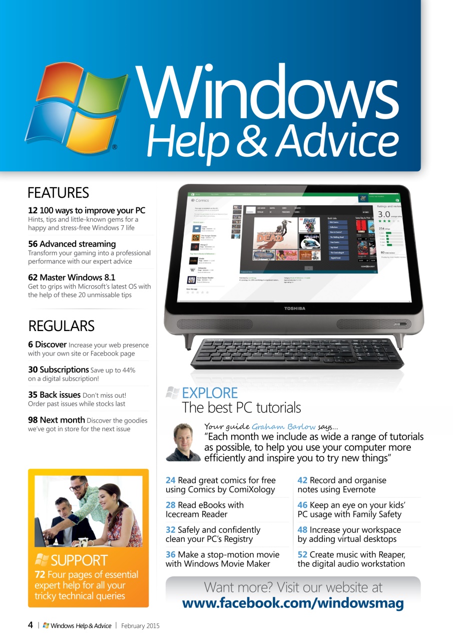 Windows Help & Advice Preview Pages