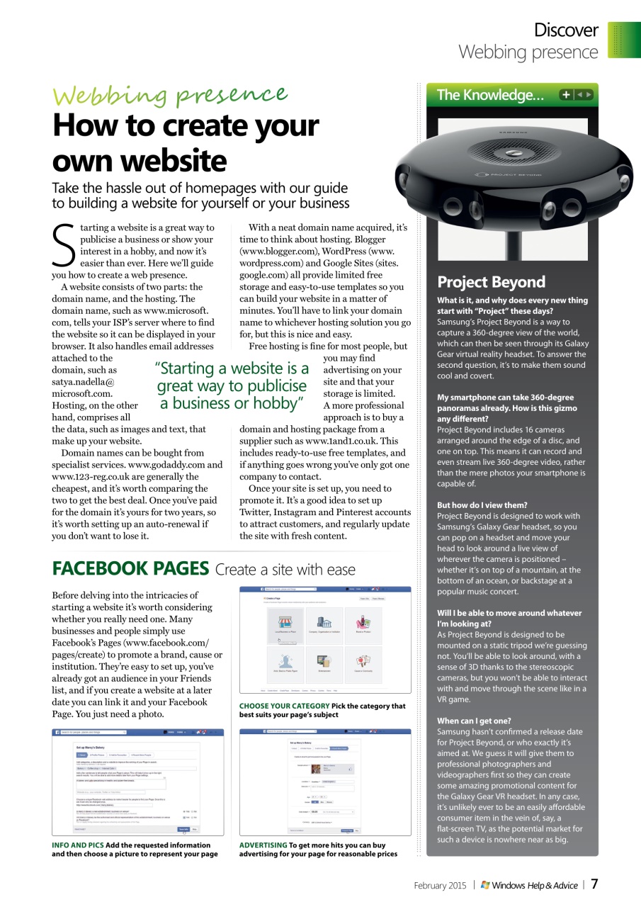 Windows Help & Advice Preview Pages