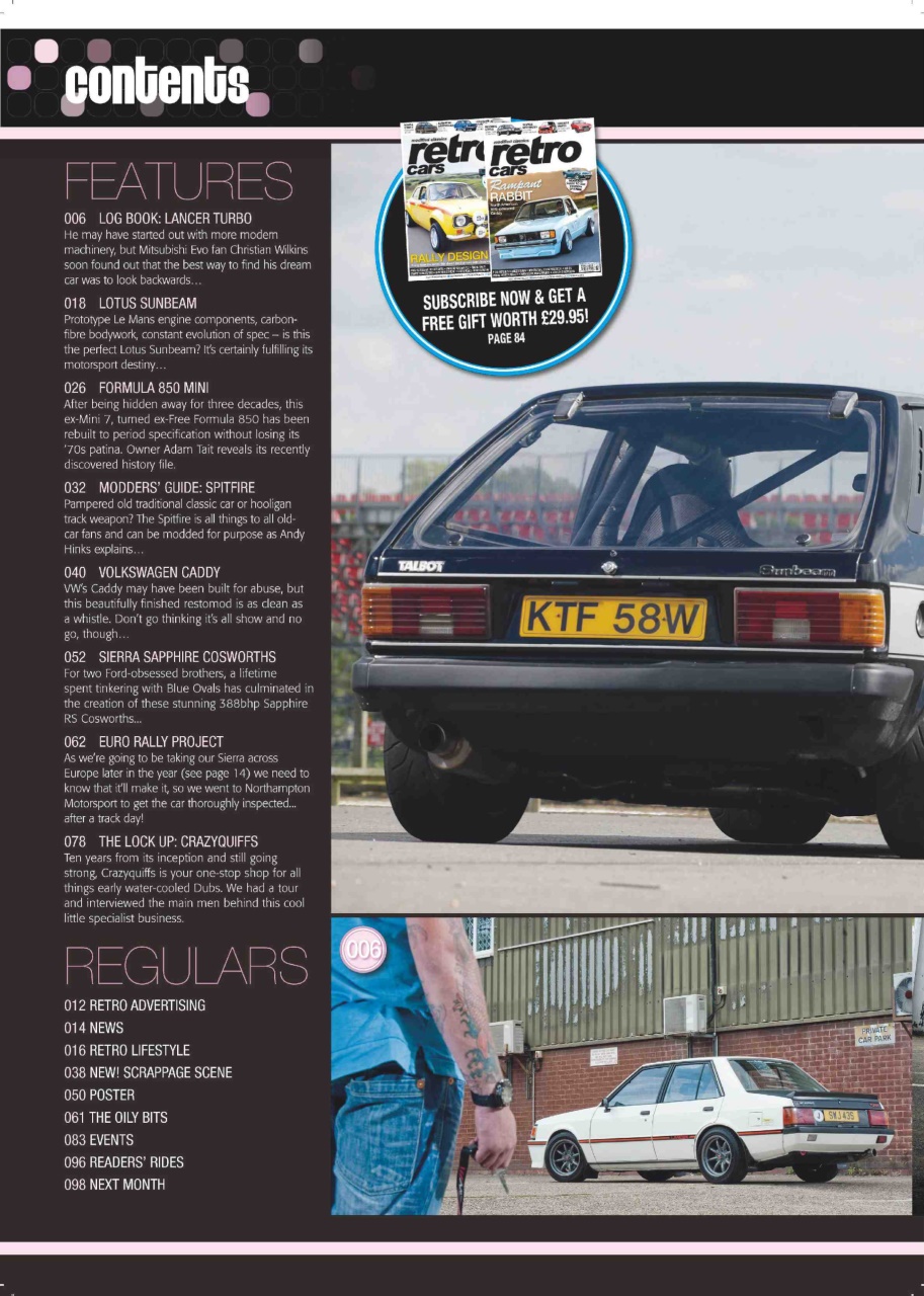 Retro Cars Preview Pages