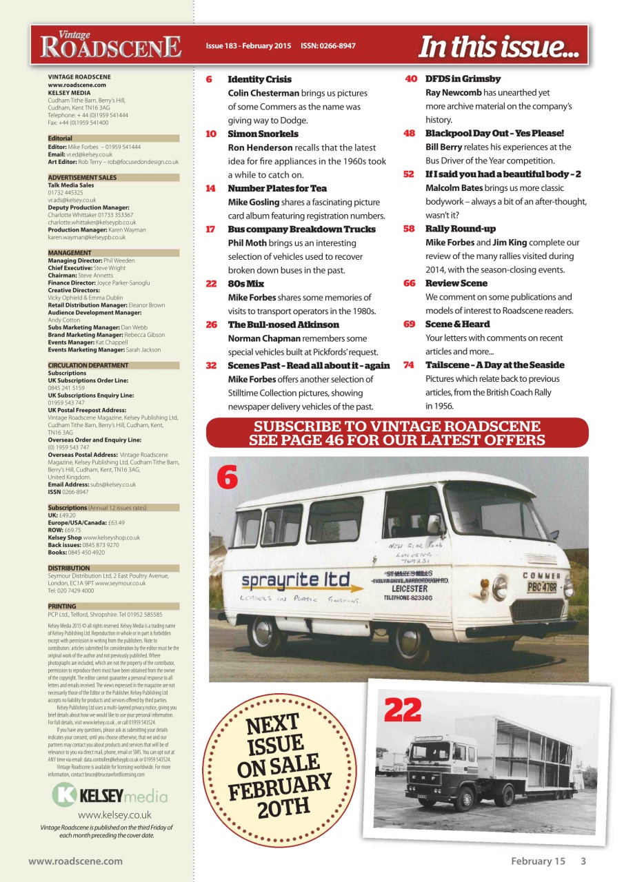 Vintage Roadscene Preview Pages