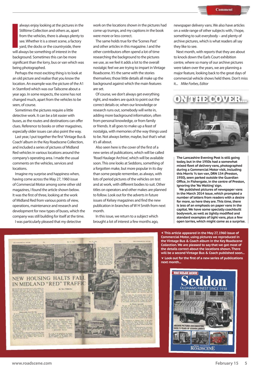 Vintage Roadscene Preview Pages