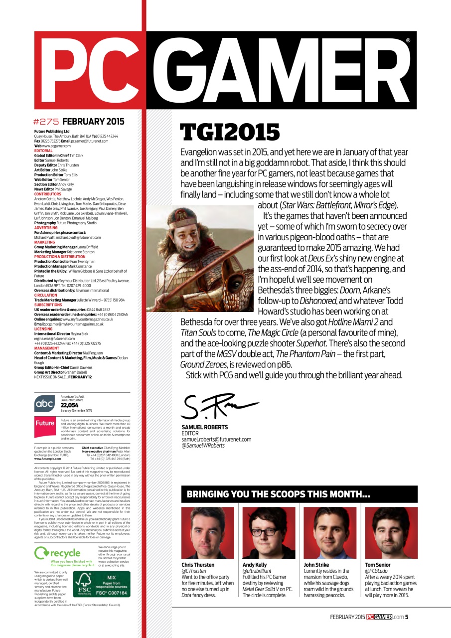 PC Gamer (UK Edition) Preview Pages
