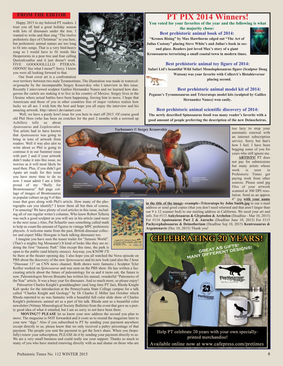 Prehistoric Times Preview Pages