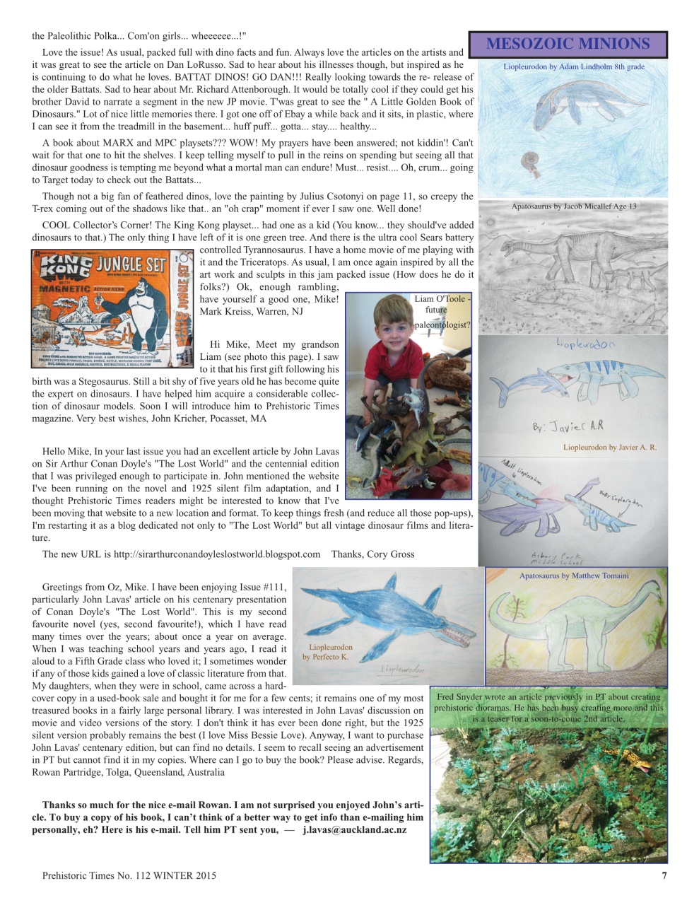 Prehistoric Times Preview Pages