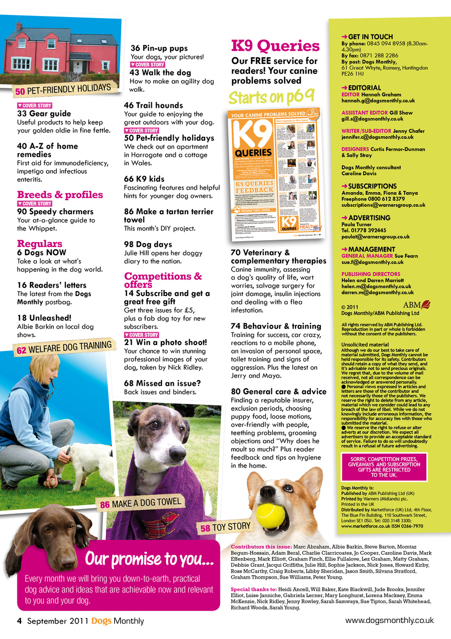 Dogs Monthly Preview Pages