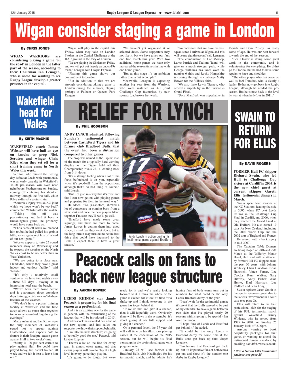 League Express Preview Pages