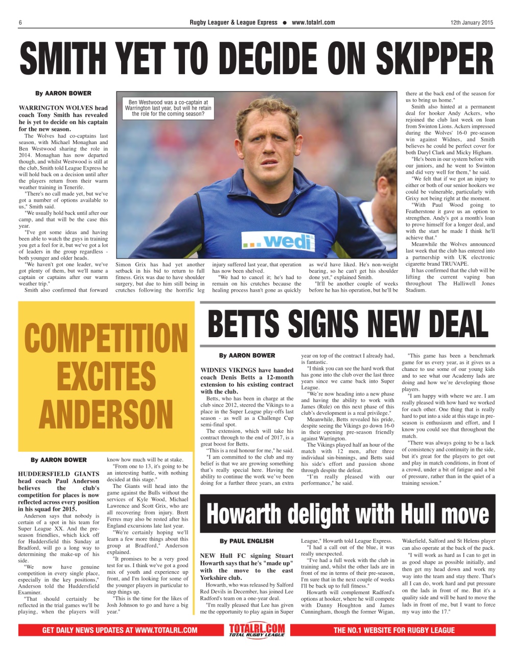 League Express Preview Pages