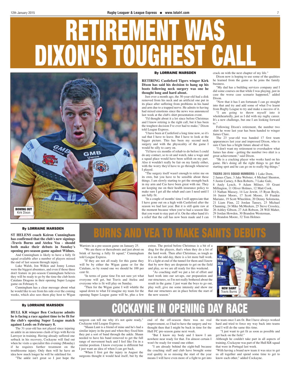 League Express Preview Pages