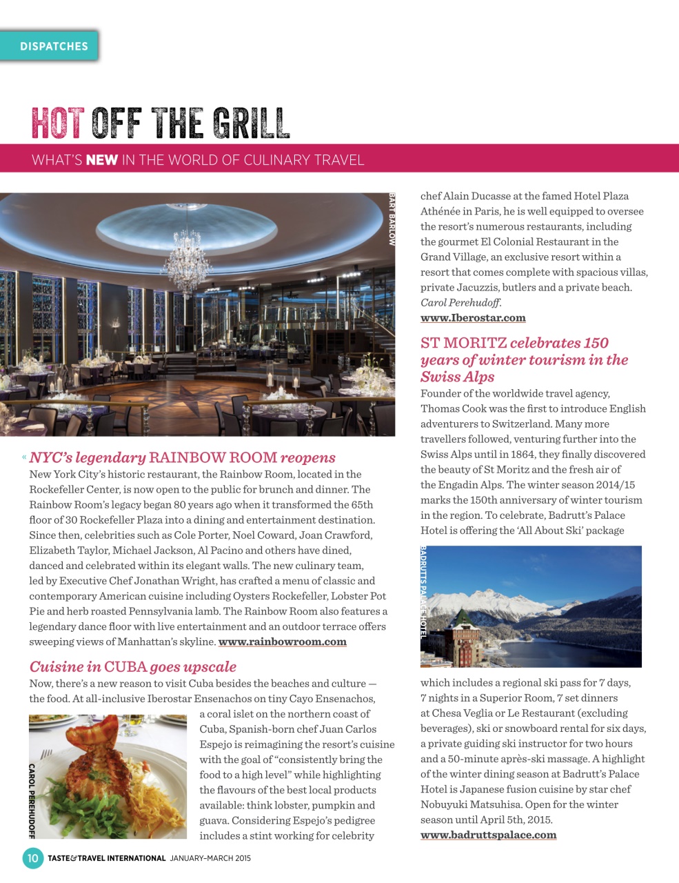 Taste & Travel International Preview Pages