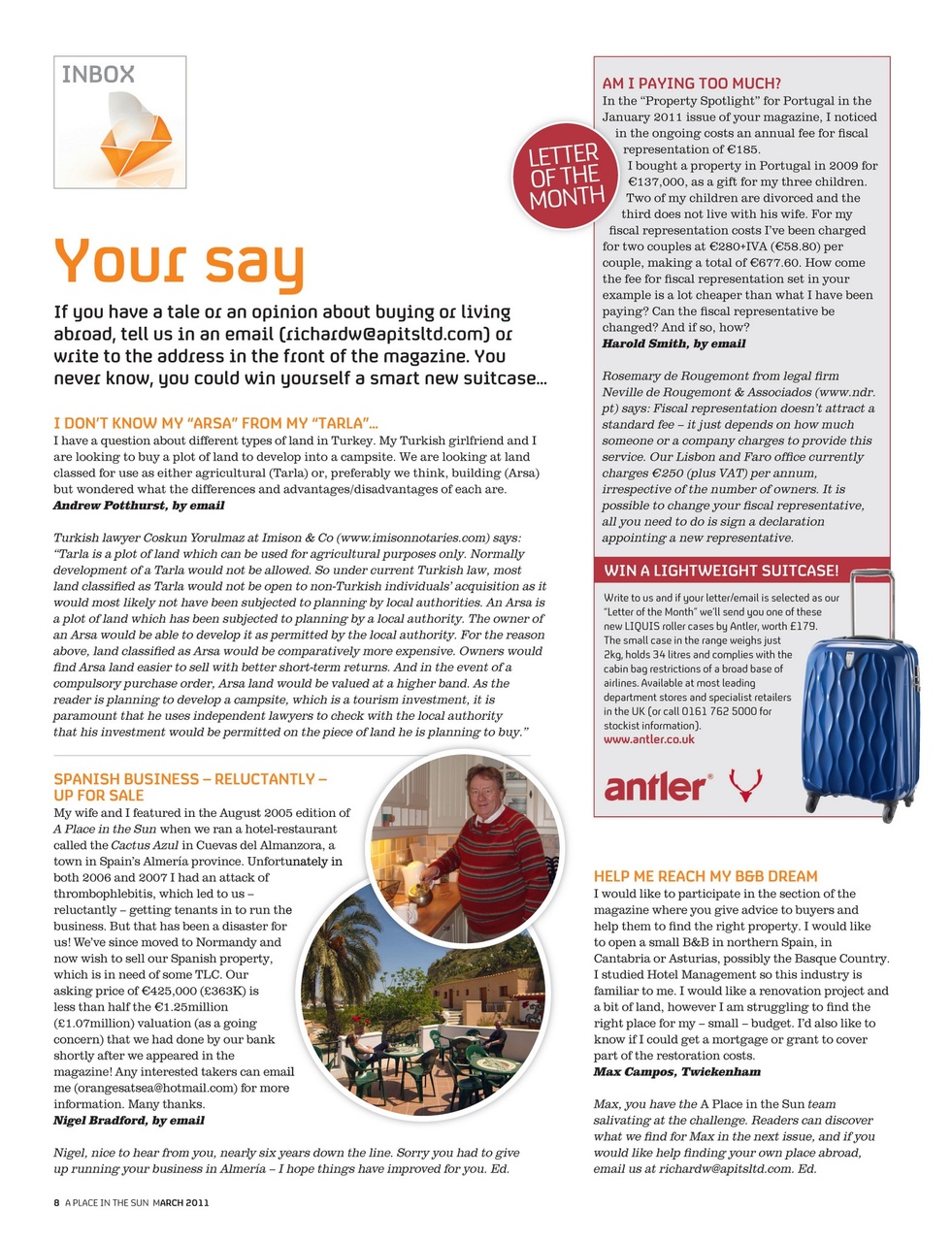 A Place in the Sun Magazine Preview Pages