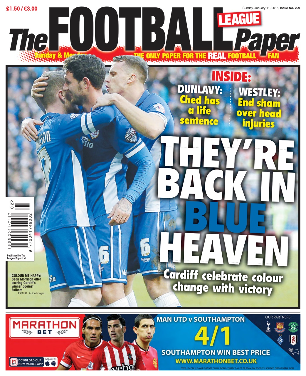 The Football League Paper Preview Pages