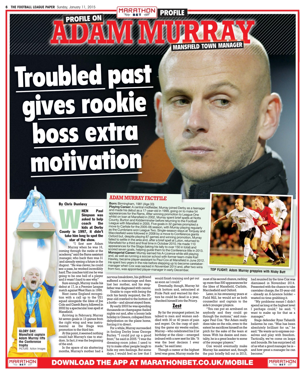The Football League Paper Preview Pages