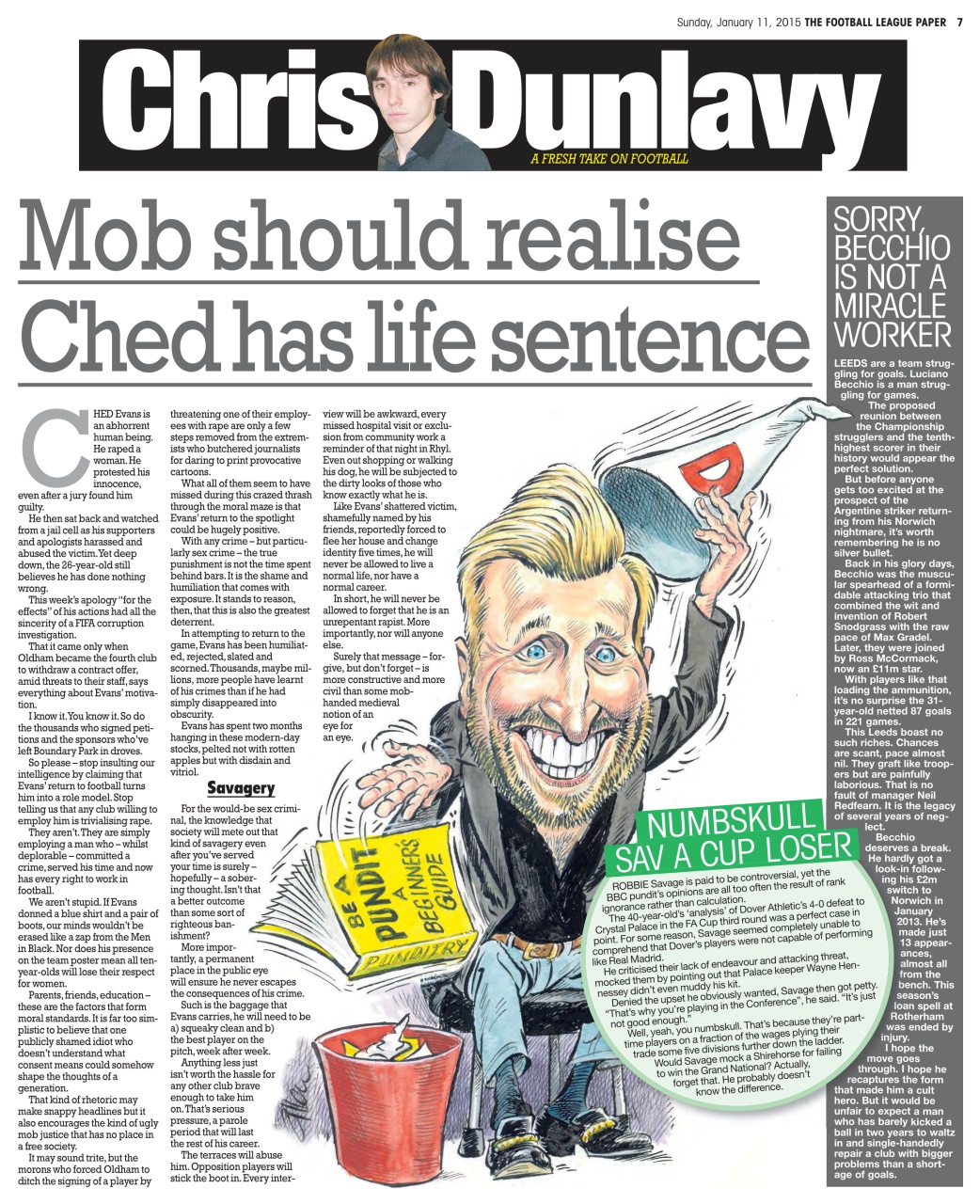 The Football League Paper Preview Pages